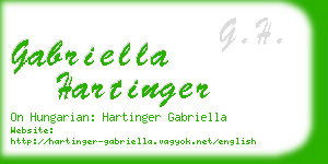 gabriella hartinger business card
